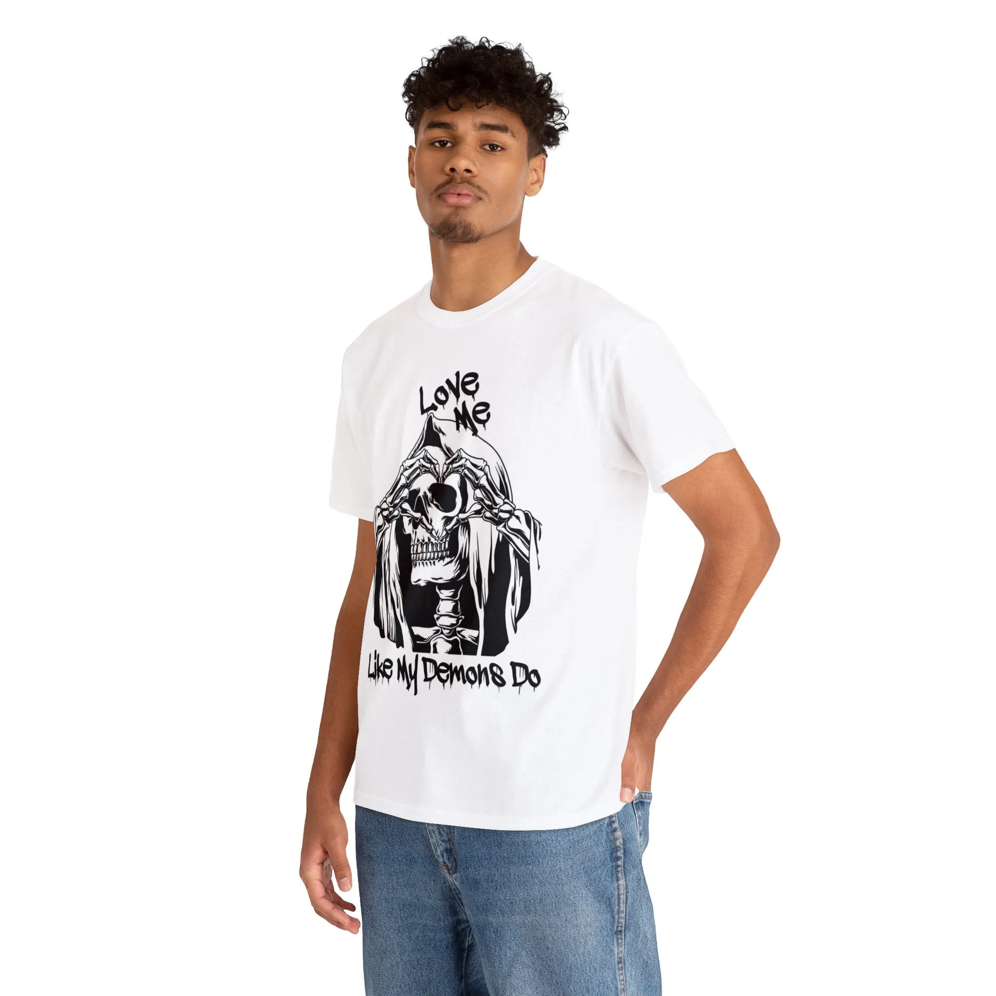 Love me like my demons do Unisex Heavy Cotton Tee