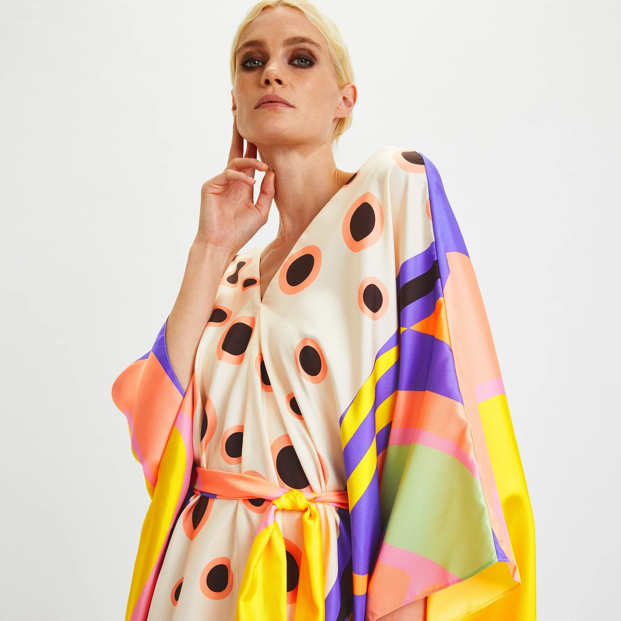 Luxury Soft Satin Silk Kaftan – Soft, Shiny,Caftan For Women's