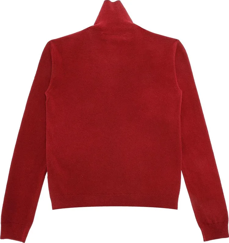 Marni Turtleneck Sweater 'Burgundy', red