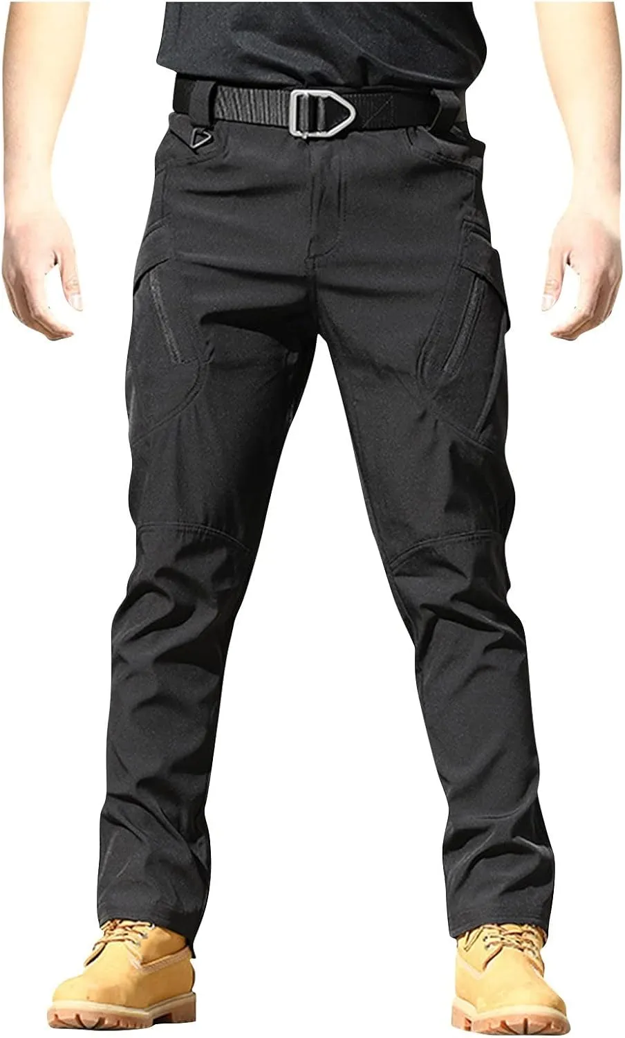 Men Cargo Pants, Tactical Pants, Baggy Outdoor Waterproof Hiking Work Pants Stretch Multi Pockets Lightweight Classic