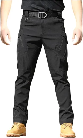 Men Cargo Pants, Tactical Pants, Baggy Outdoor Waterproof Hiking Work Pants Stretch Multi Pockets Lightweight Classic