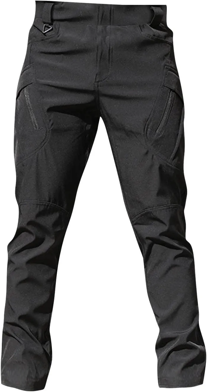 Men Cargo Pants, Tactical Pants, Baggy Outdoor Waterproof Hiking Work Pants Stretch Multi Pockets Lightweight Classic