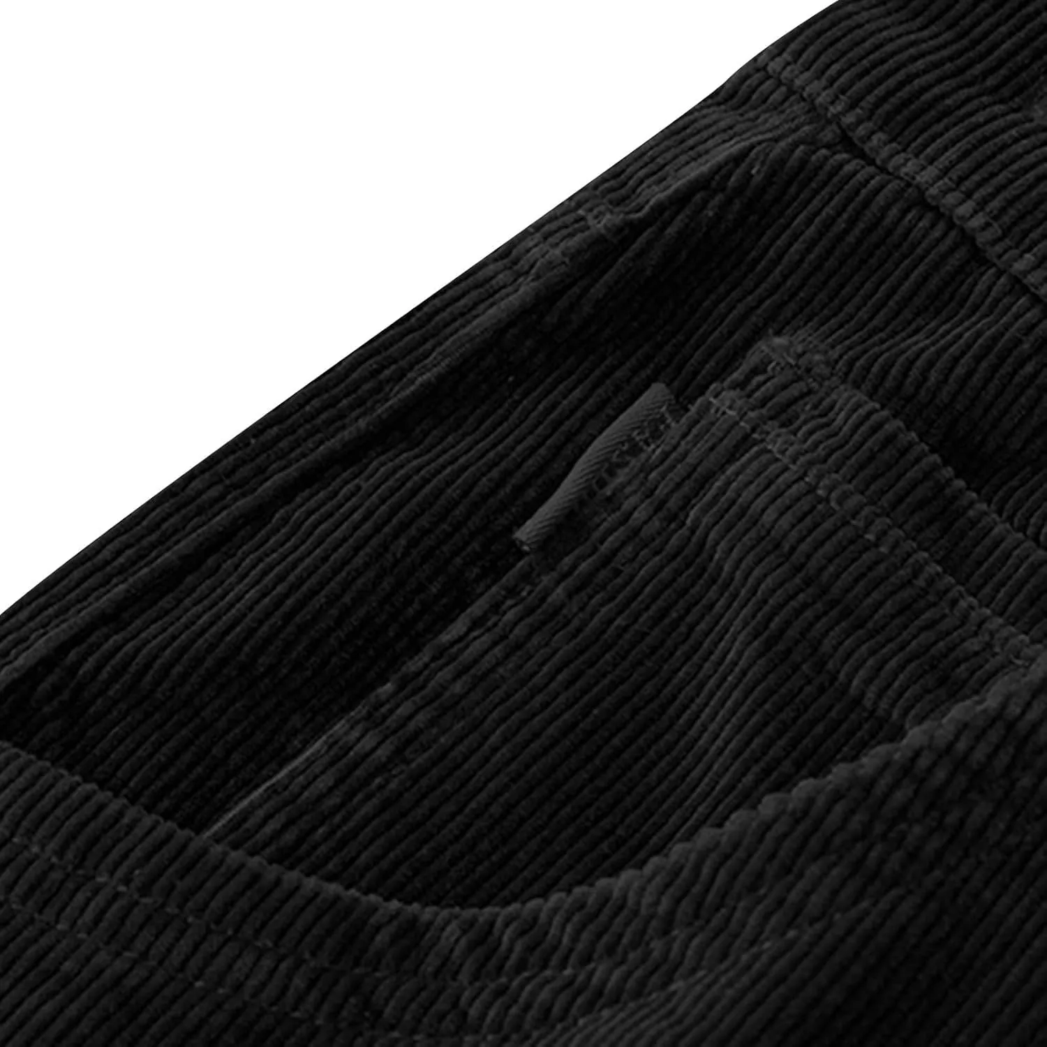Men's Corduroy Dress Pants Plain Business Regular Fit Elastic Waist Classic Casual Stylish Straight Legs Trousers
