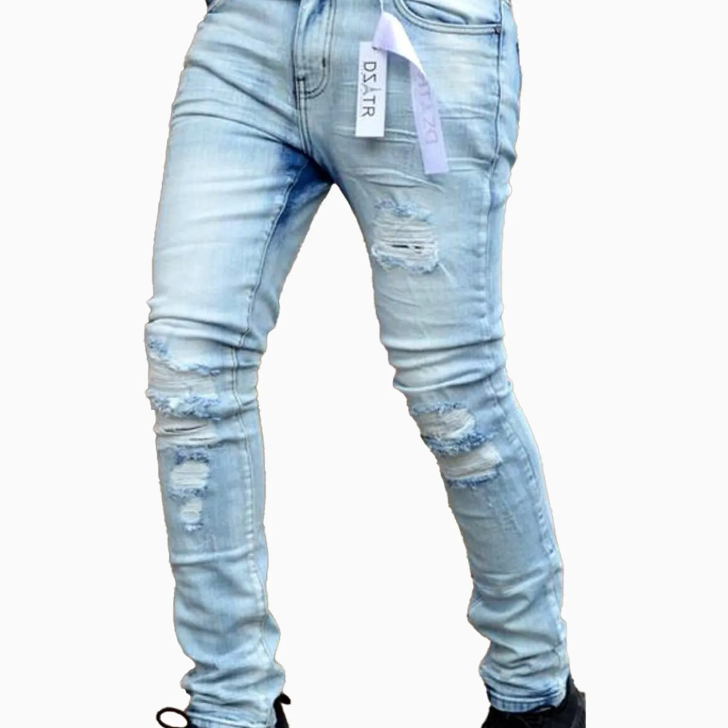 Men's Heavy Denim Ice Blue Jeans Pant