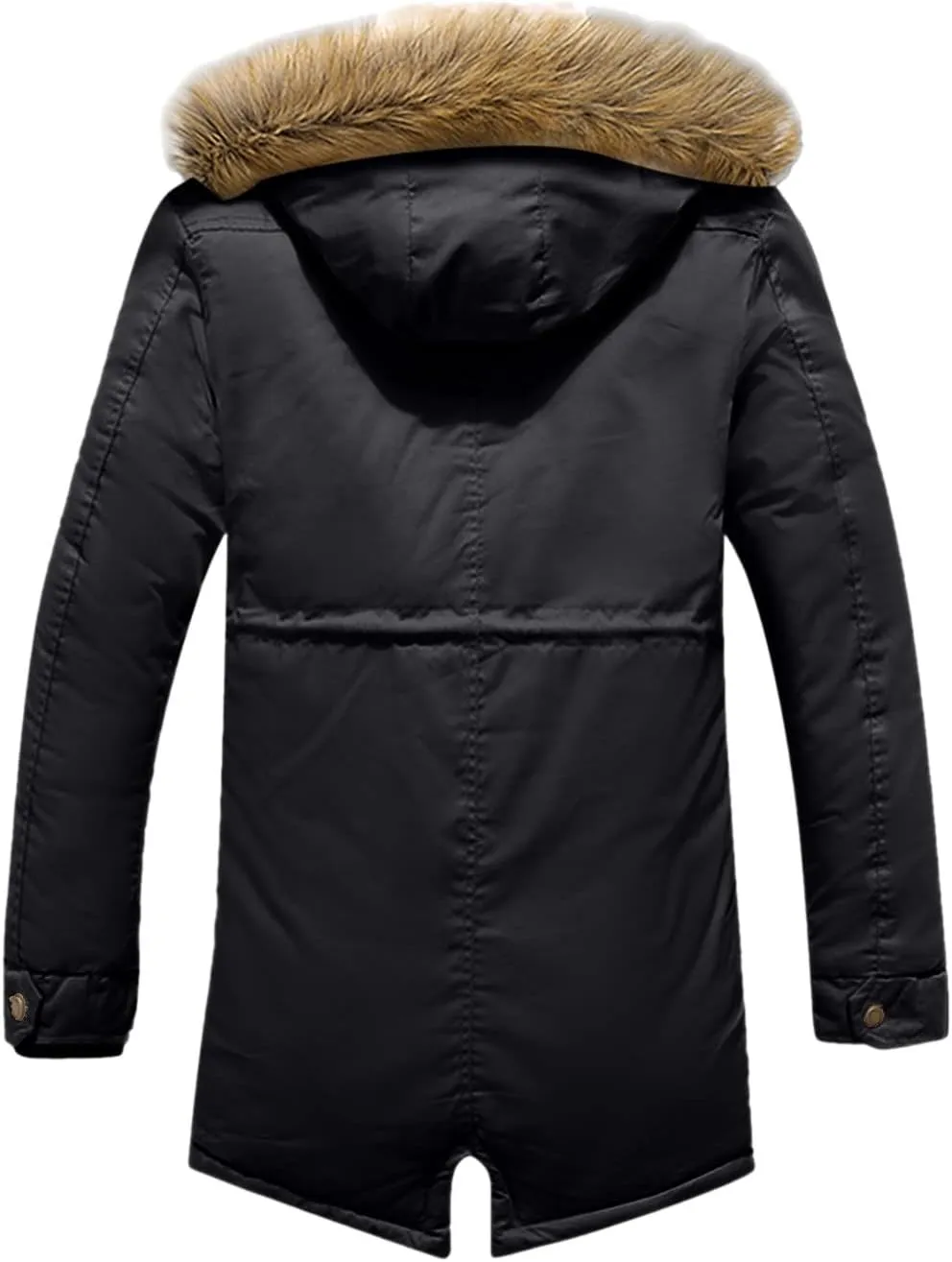 Mens Puffer Jacket Fashion Casual Solid Color Zipper Pocket Cotton Padded Jacket Coat Winter Jackets Warm Puffer