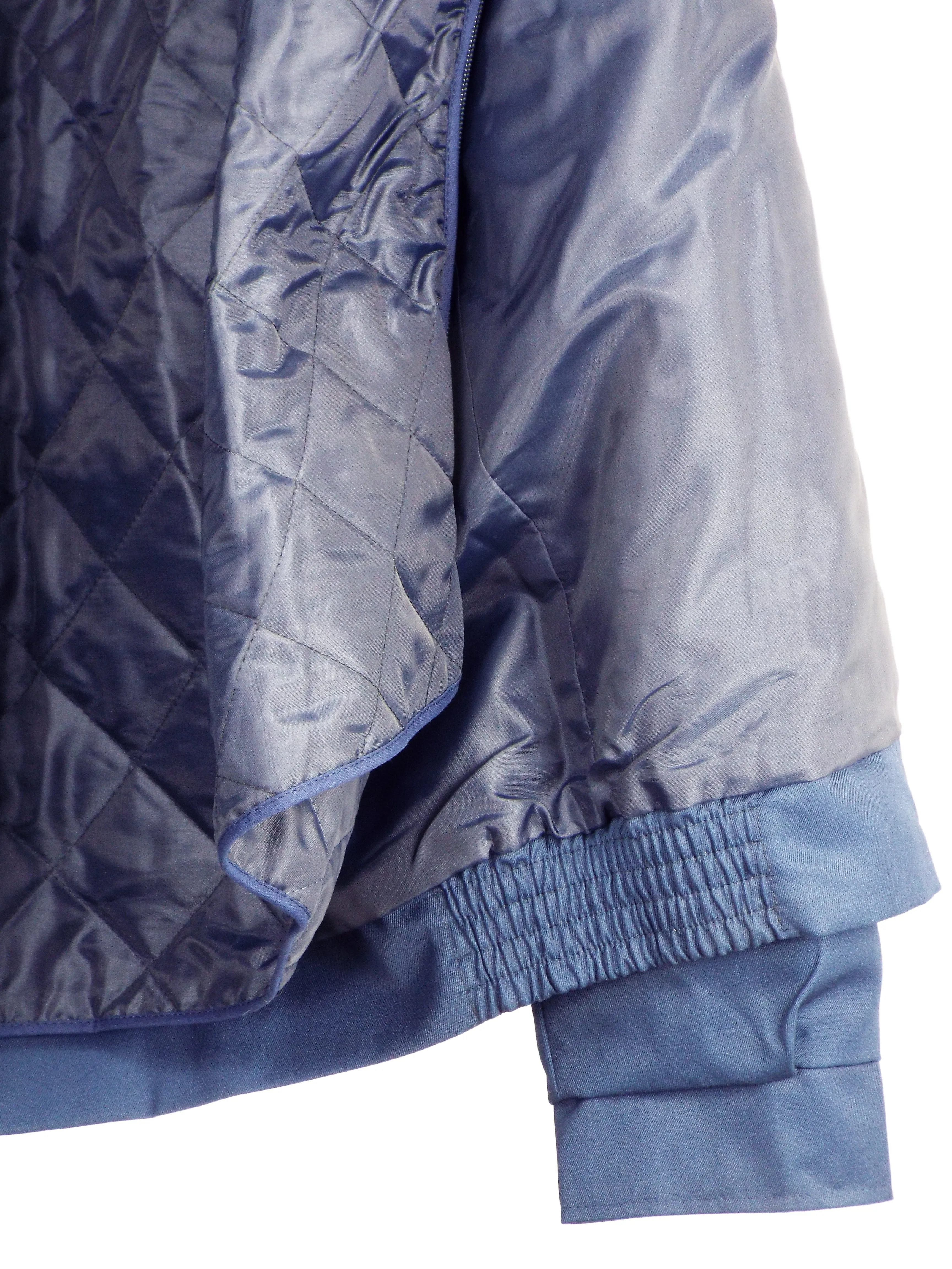 Military Blouson Bomber Jacket with Breast Pockets