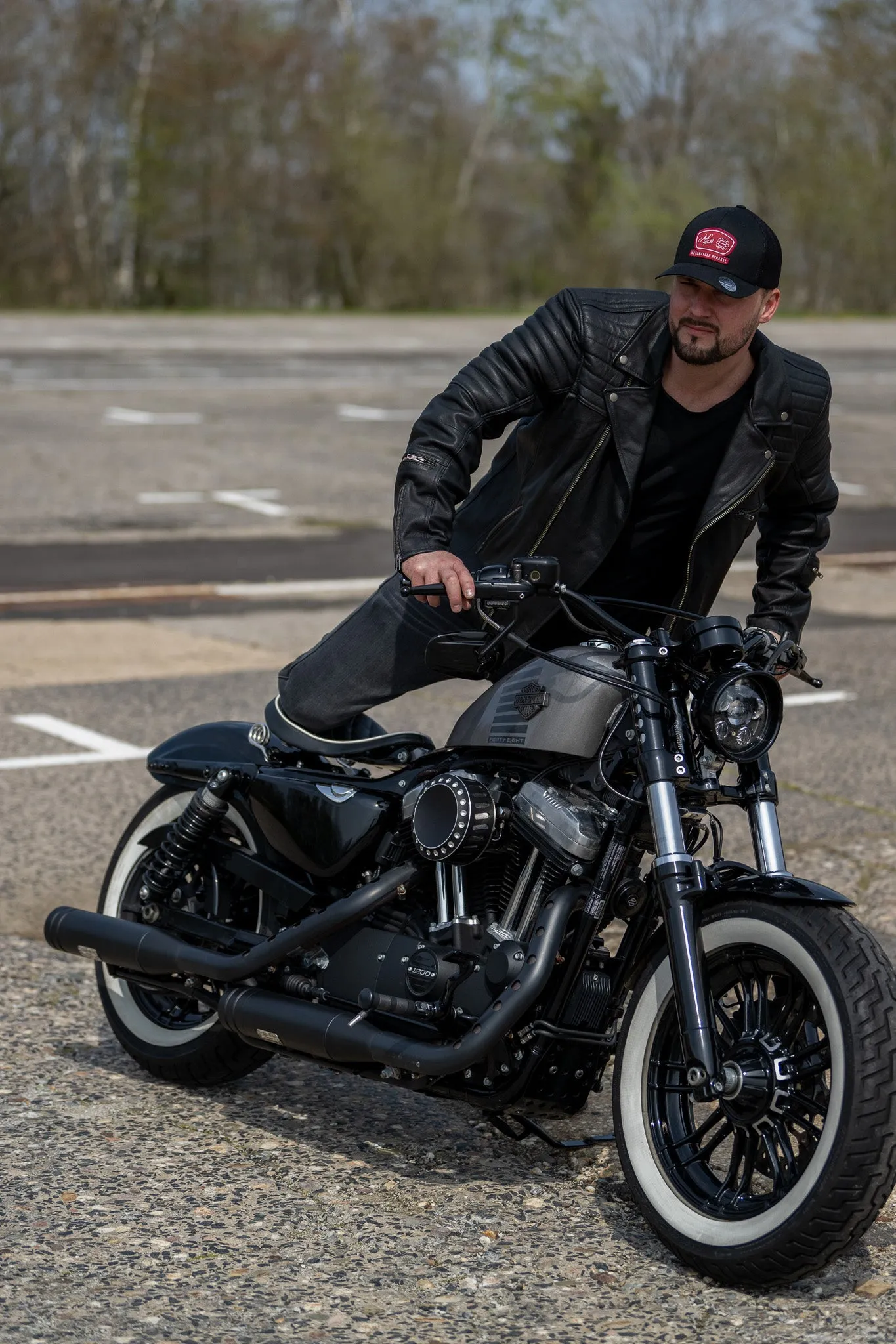 Motorrad Lederjacke Legend seventy