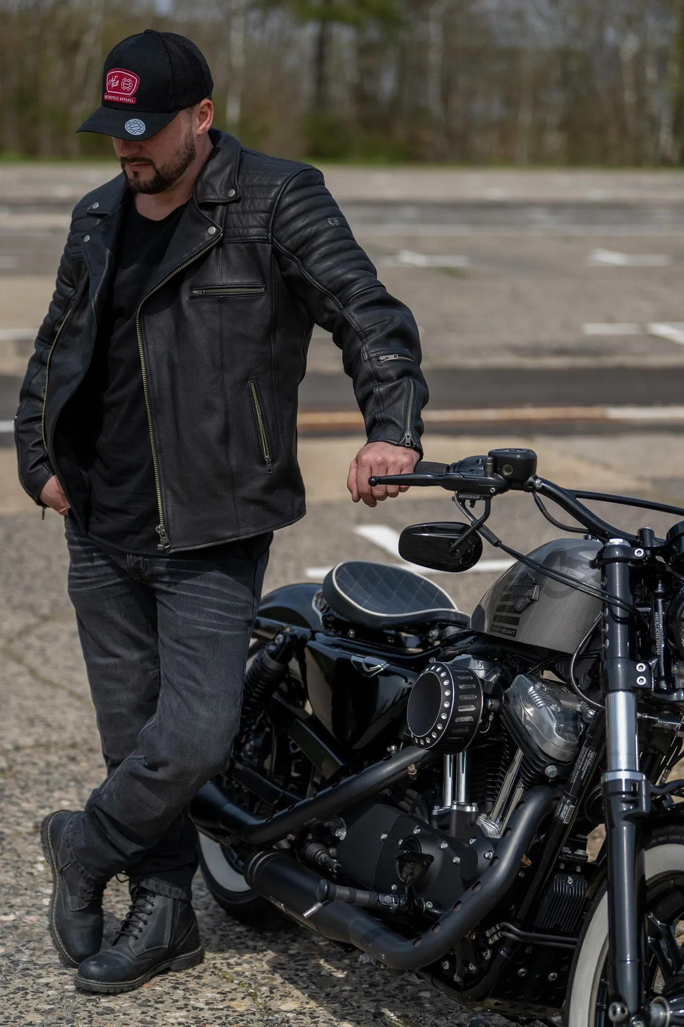 Motorrad Lederjacke Legend seventy