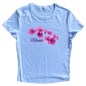 Pink Petunias v1 Women's Baby Rib