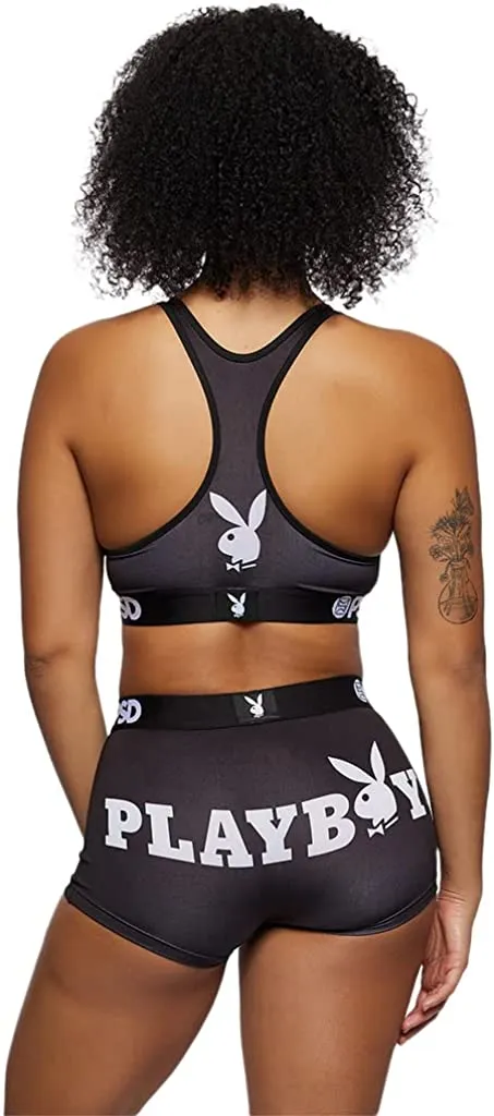 PSD Women's Sports Bra Black/Playboy Logo