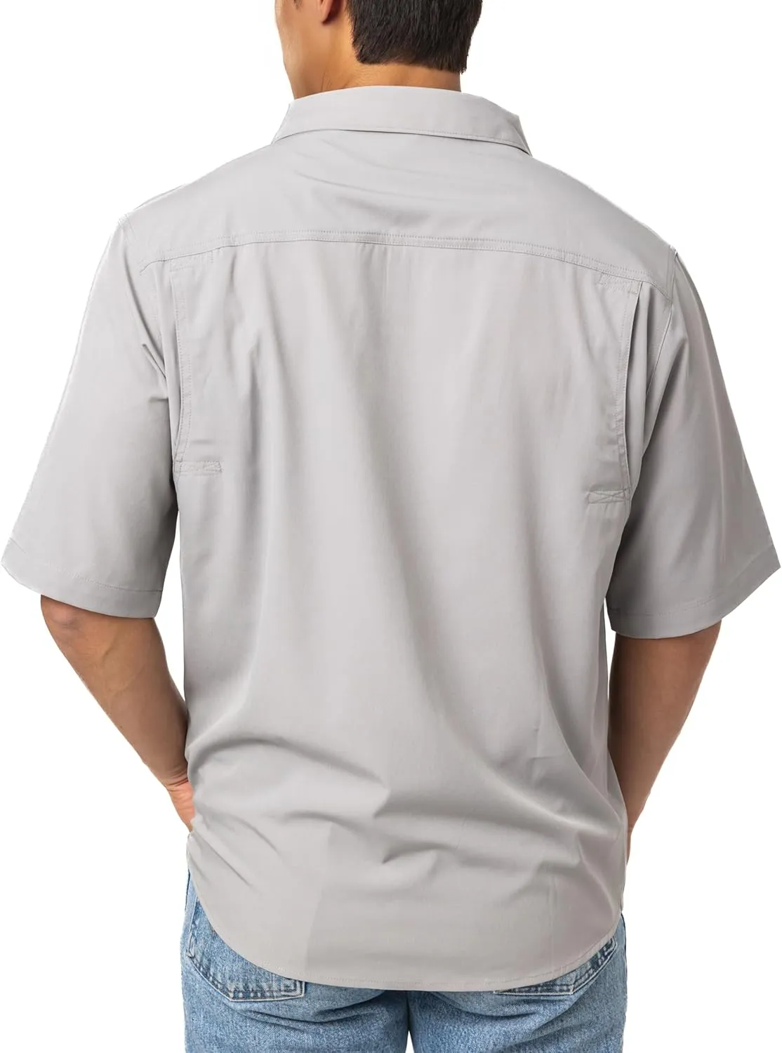 Realtree Men's Short Sleeve Performance Tech Vented UPF 50  Sun Protection Fishing Shirts