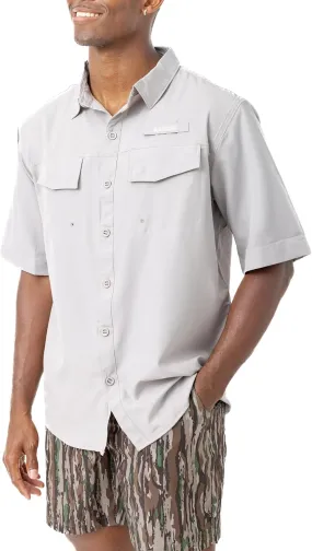 Realtree Men's Short Sleeve Performance Tech Vented UPF 50  Sun Protection Fishing Shirts