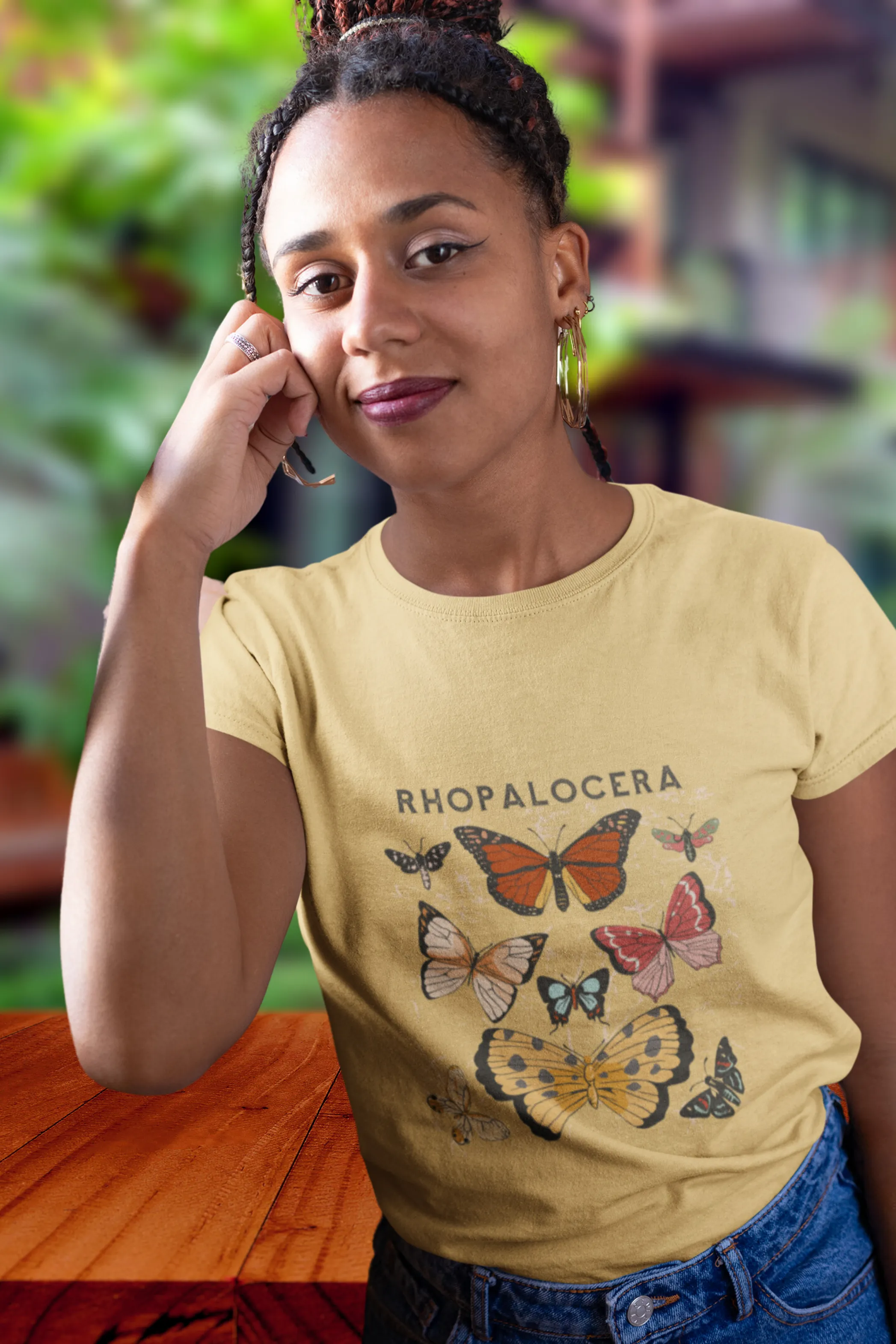 Rhopalocera Printed T-shirt for women