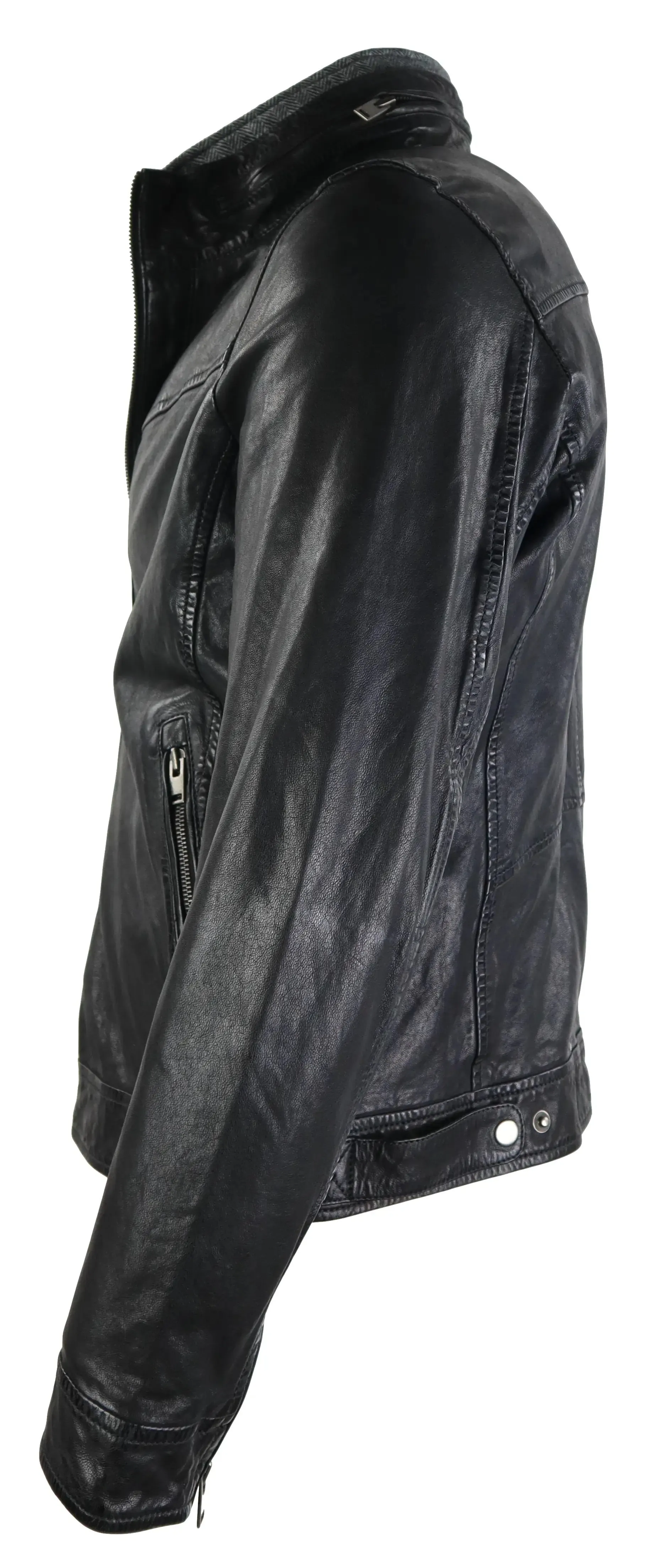 Ricano Men's Kai Leather Jacket - Premium Black