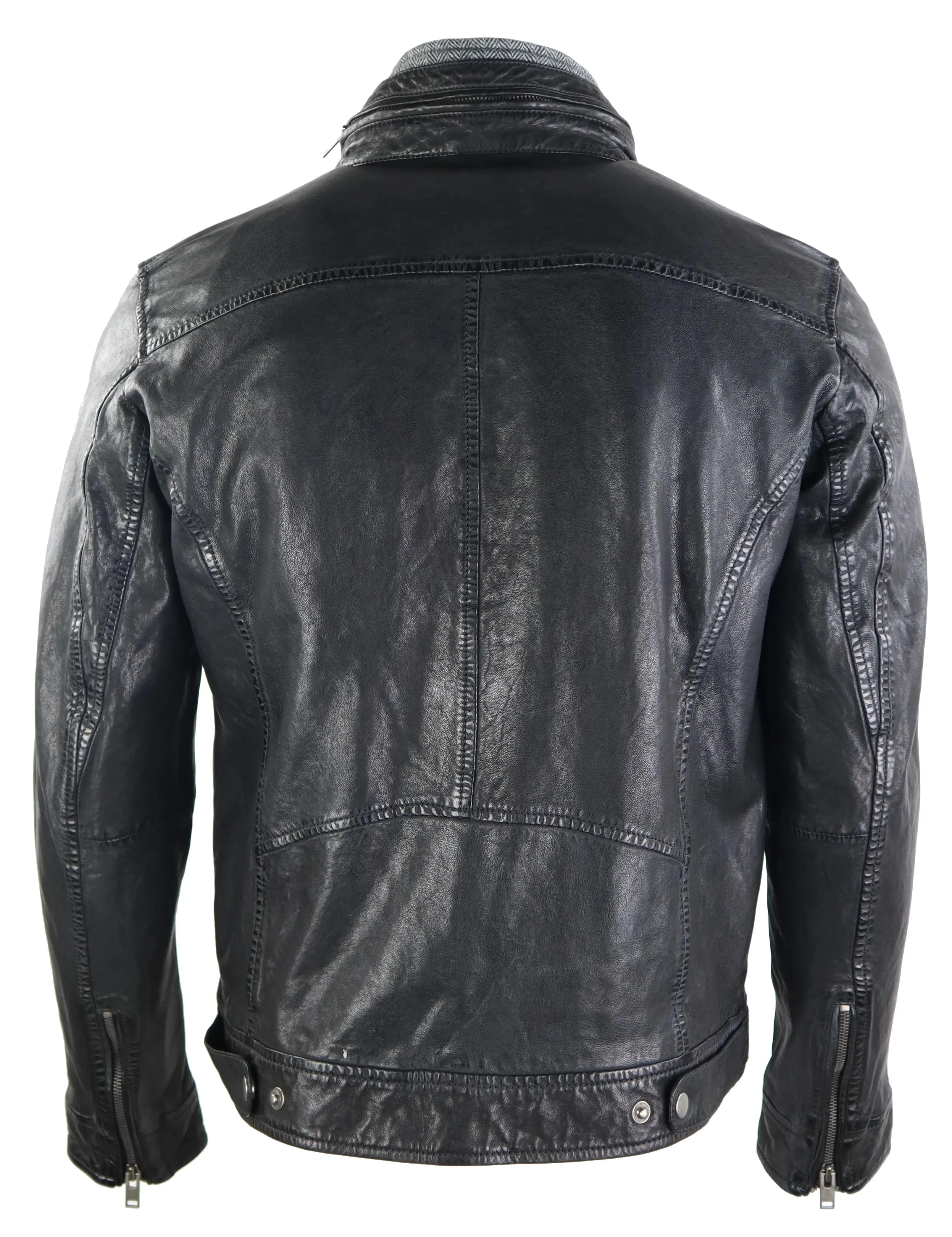 Ricano Men's Kai Leather Jacket - Premium Black