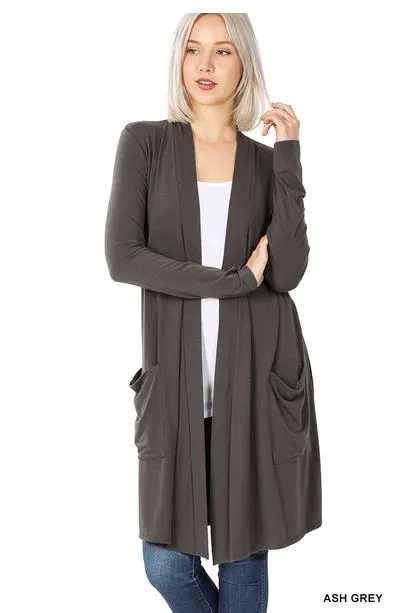 Slouchy Pocket Open Cardigan