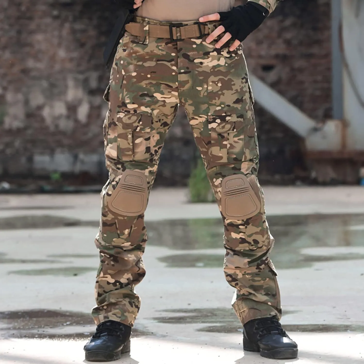 Tactical Uniform Men's Classic Hunting Combat Pants Outdoor Camo Military Army Cargo Pants Multi Pockets Work Trouser