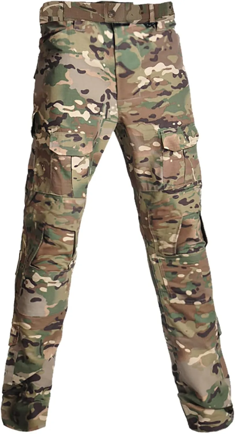 Tactical Uniform Men's Classic Hunting Combat Pants Outdoor Camo Military Army Cargo Pants Multi Pockets Work Trouser