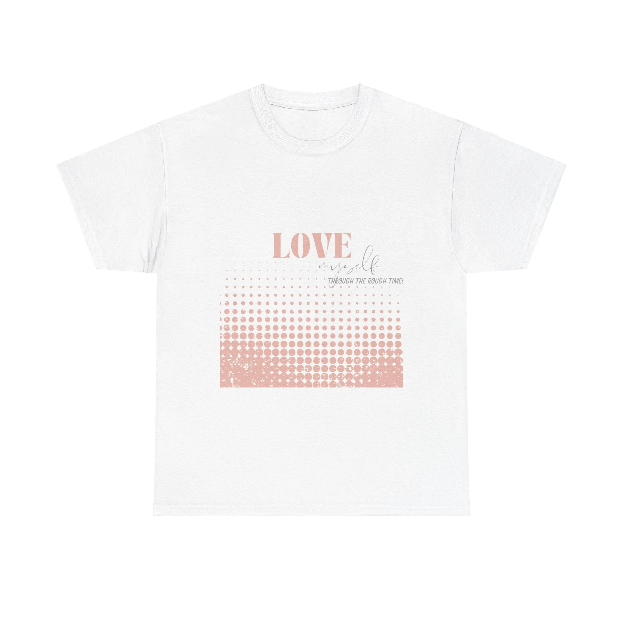 Unisex Heavy Cotton Tee-Love Myself through the Rough Times