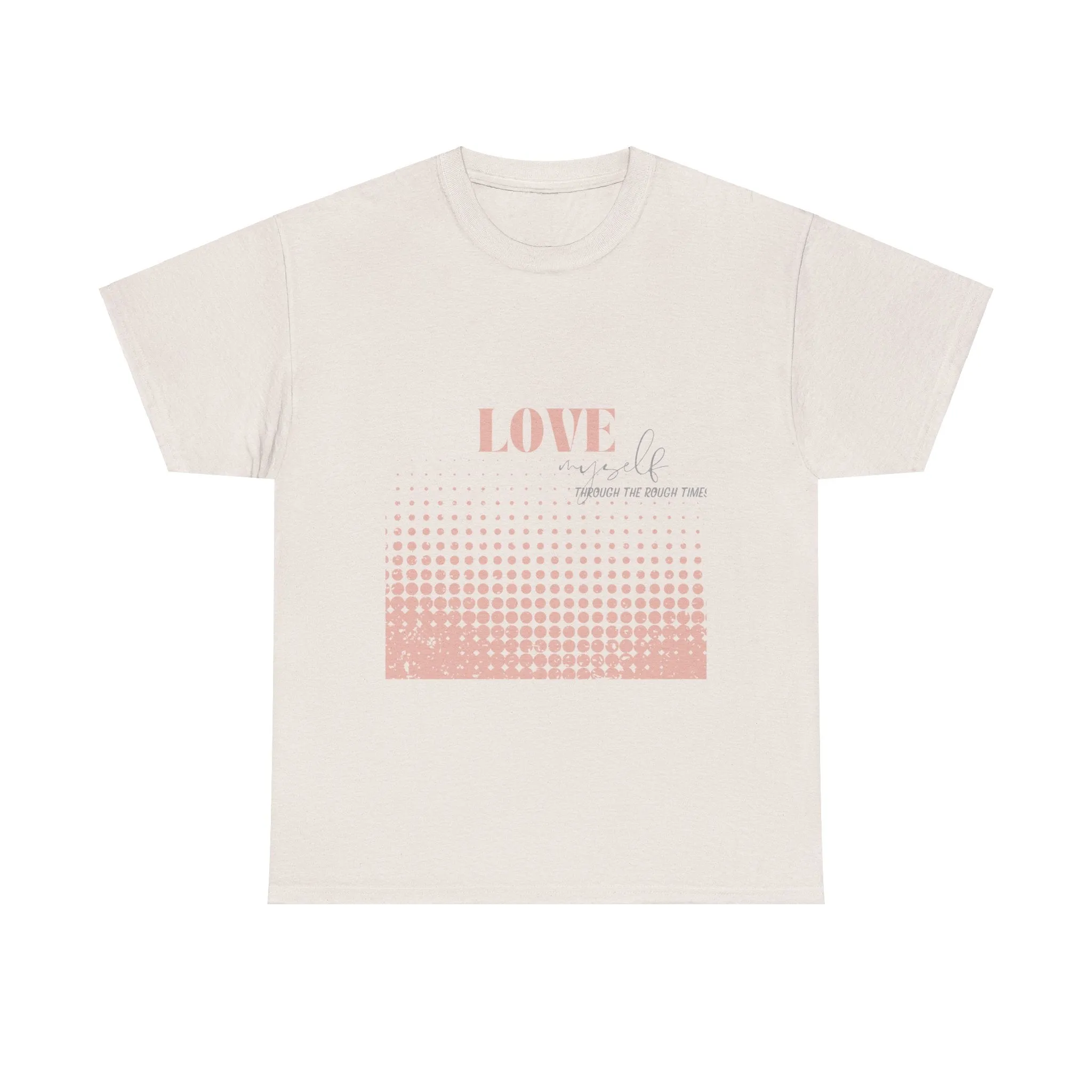 Unisex Heavy Cotton Tee-Love Myself through the Rough Times