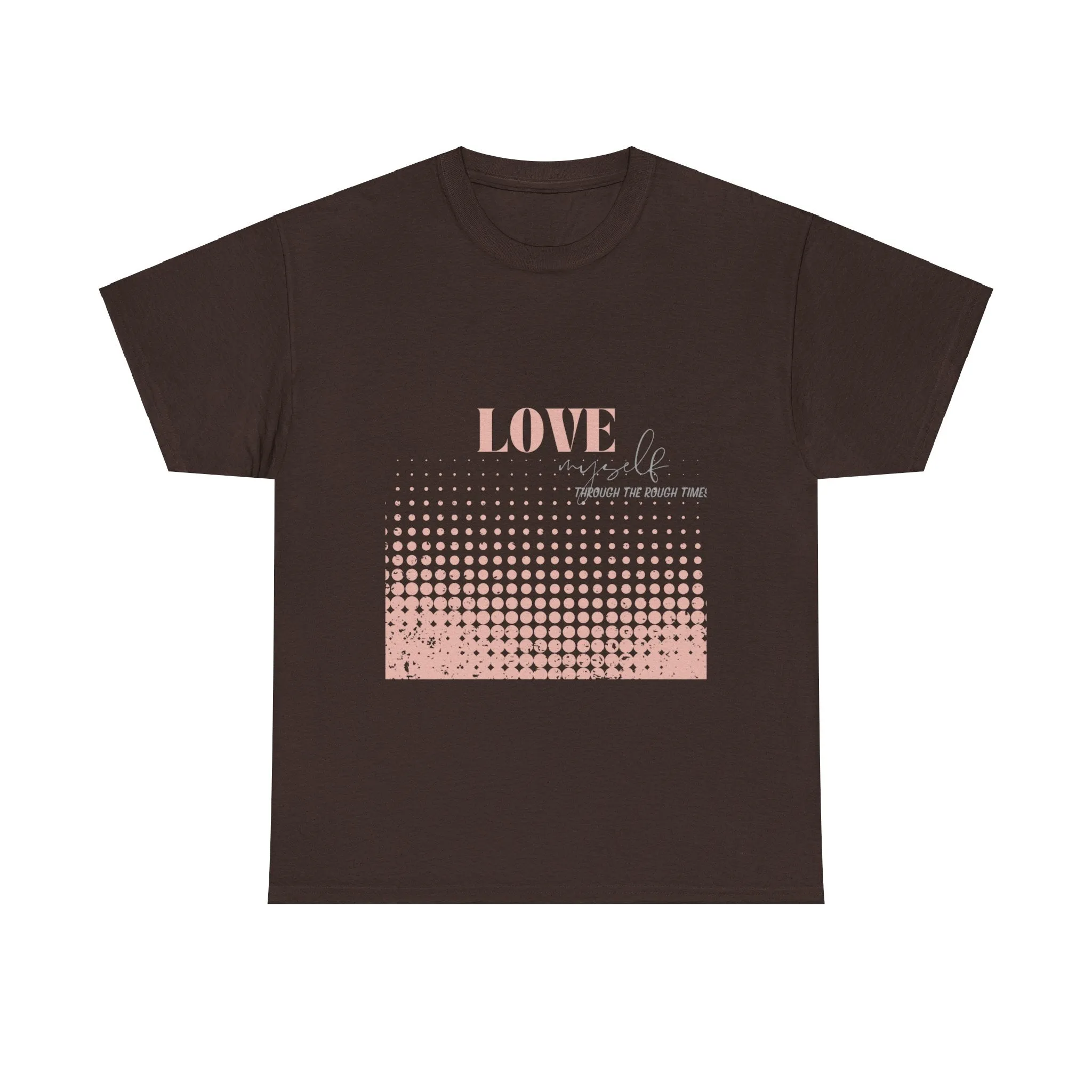 Unisex Heavy Cotton Tee-Love Myself through the Rough Times