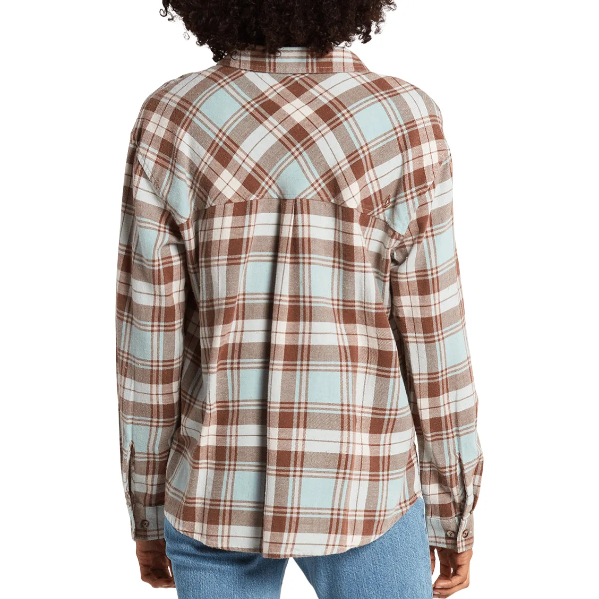 Volcom Women's Plaid To Meet U Button Down Flannel