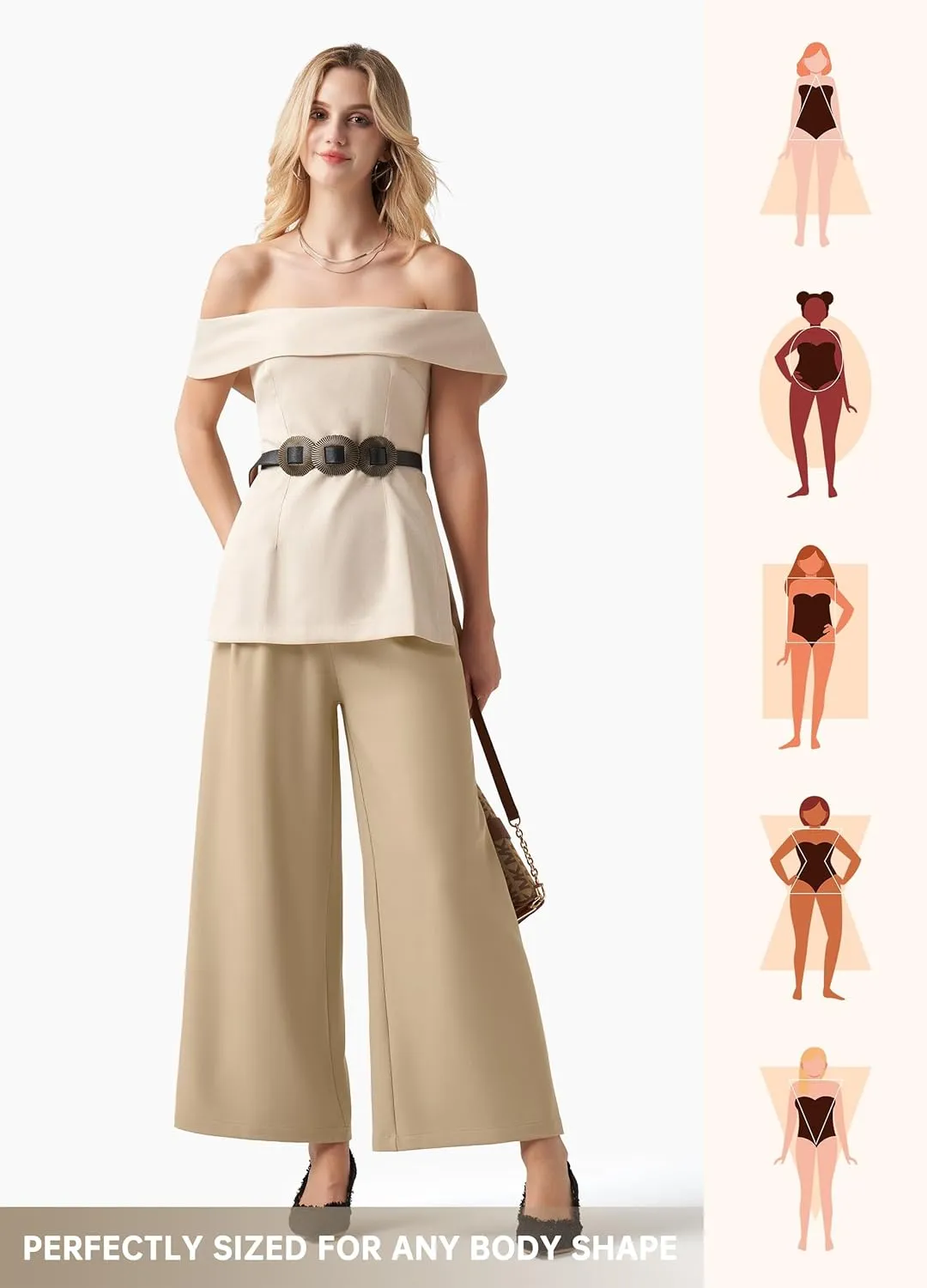 Willit Women's Wide Leg Pants Work Dress Pants Casual Palazzo Pants High Waisted Business Office Slacks 25"/27"/29"