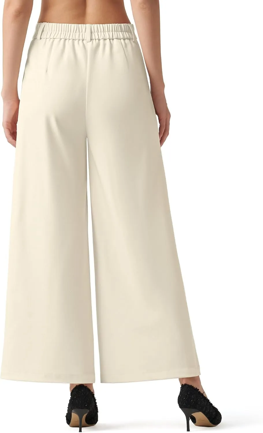Willit Women's Wide Leg Pants Work Dress Pants Casual Palazzo Pants High Waisted Business Office Slacks 25"/27"/29"