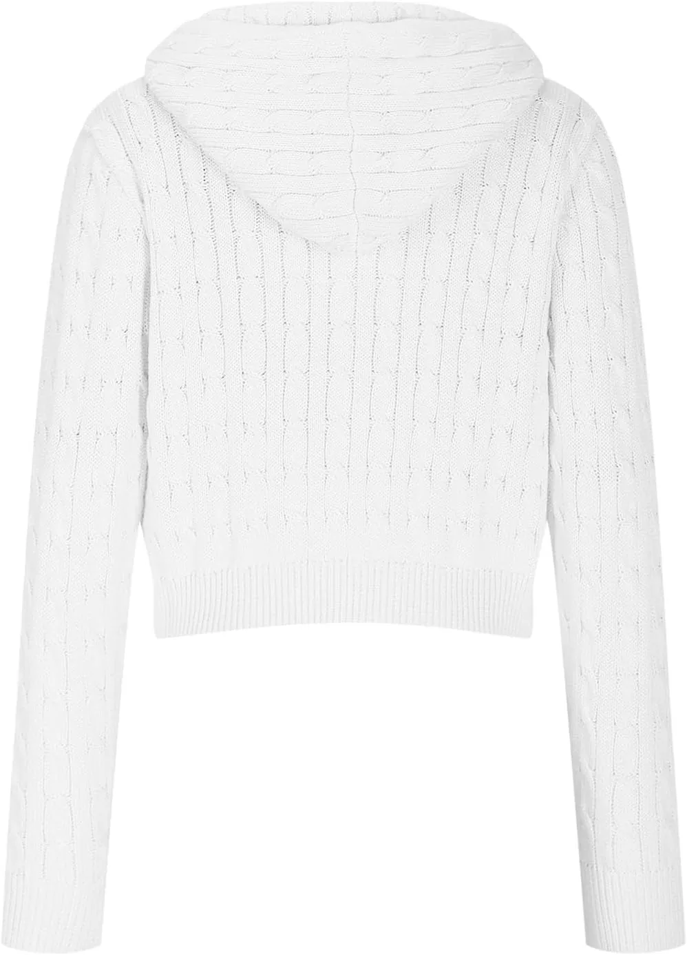 Womens Casual Long Sleeve Comfy Sweater Soft Loose Cardigan Solid Color Coat Zip Oversized Pullover Knit Fall Winter Outfits