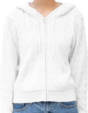 Womens Casual Long Sleeve Comfy Sweater Soft Loose Cardigan Solid Color Coat Zip Oversized Pullover Knit Fall Winter Outfits