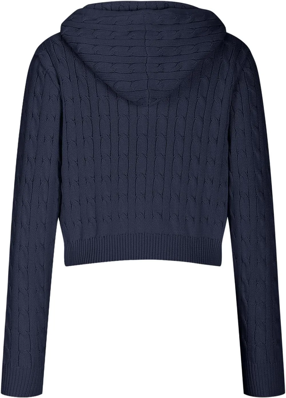 Womens Casual Long Sleeve Comfy Sweater Soft Loose Cardigan Solid Color Coat Zip Oversized Pullover Knit Fall Winter Outfits