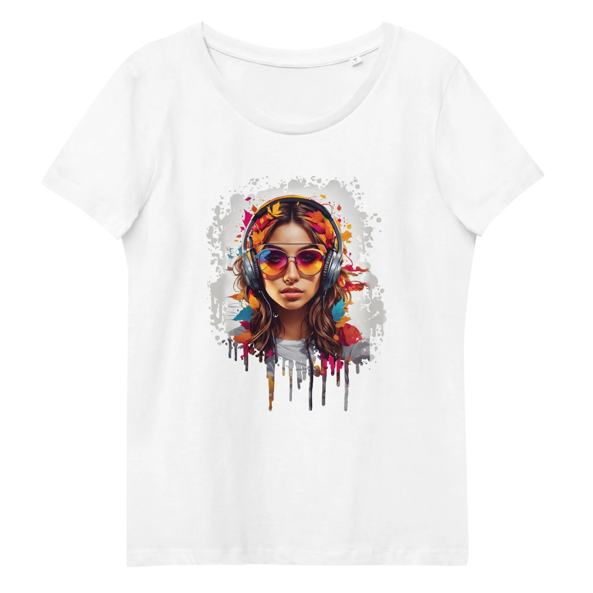 Women's fitted eco tee - Colorful Beats