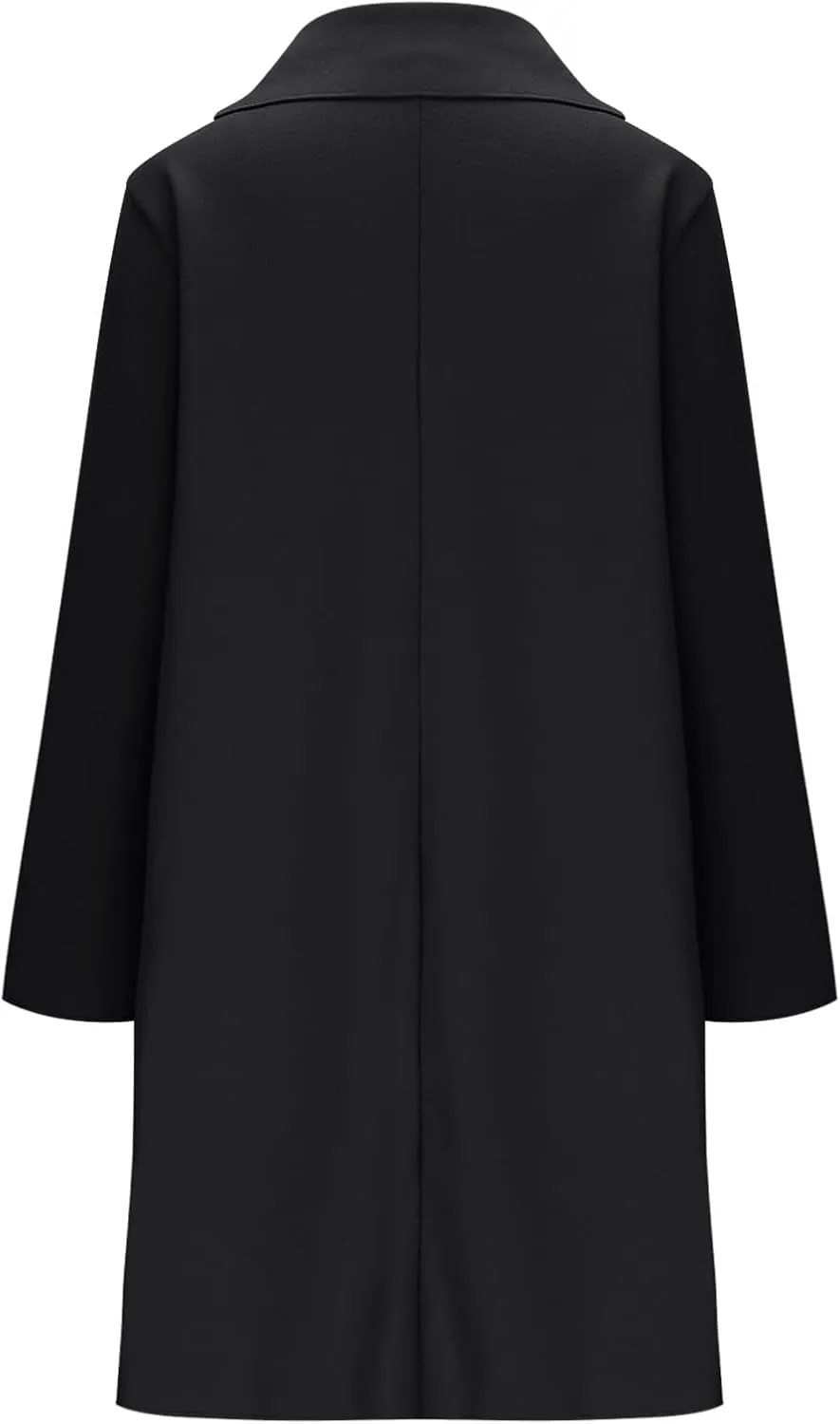 Wool Coat for Women Double Breasted Notch Lapel Trench Caot Elegant Mid-Long Windproof Warm Winter Jackets Outwear