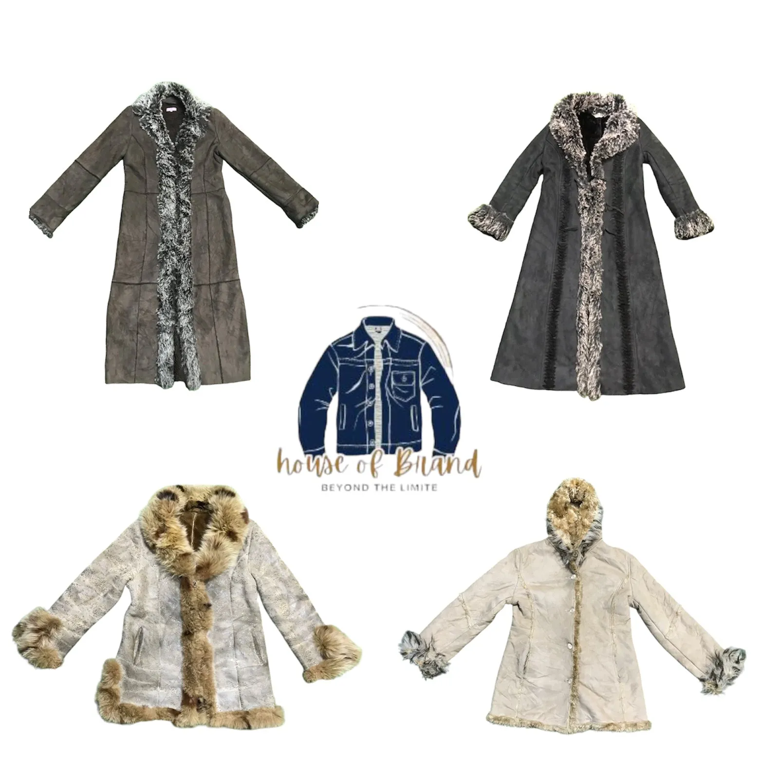 Y2k elegant style of Afghan coats